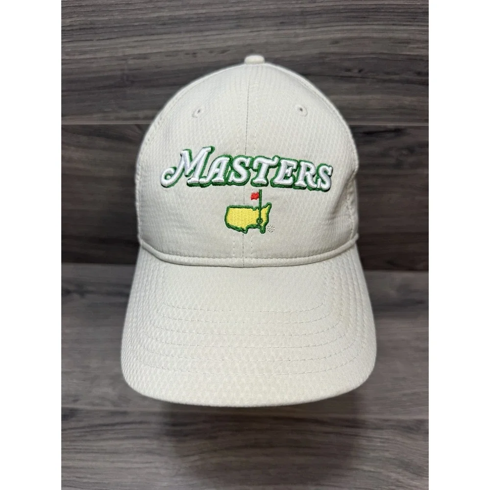 The Masters 2019 Golf Hat Cap Strap Back Augusta National Beige Ahead USA UPF 30